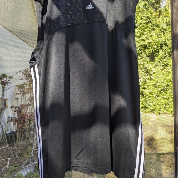 New Adidas B-Cool Black Basketball Jersey 2XT Tall - Picture 2 of 4